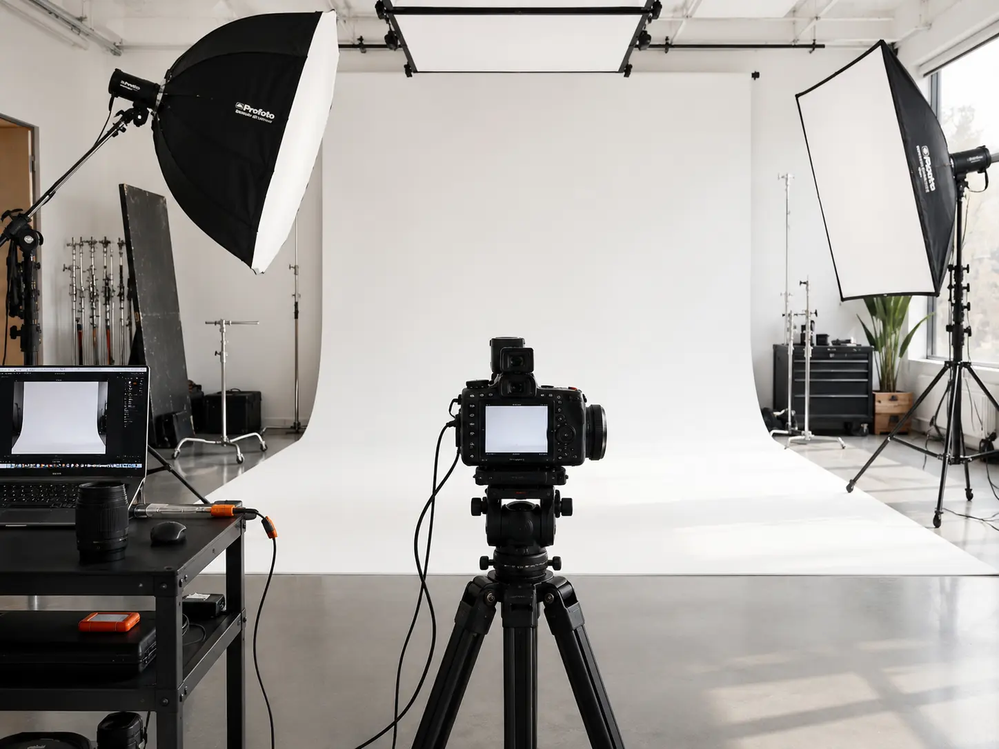 Studio setup in Los Angeles
